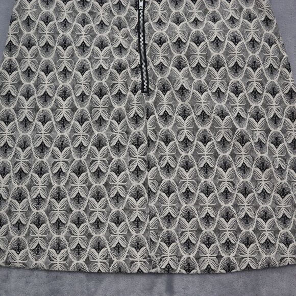 Sans Souci Skirt Womens M Black Flat Front Pockets Back Zip Above Knee A Line - Picture 15 of 16